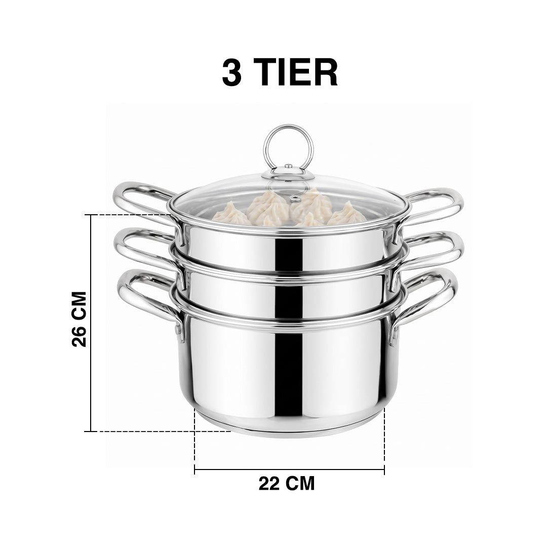 Steamer Pot 2Tier/3Tier