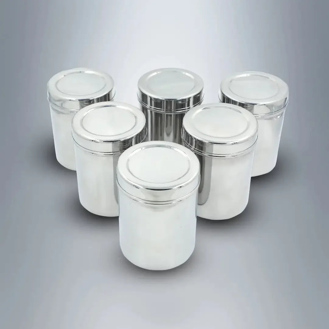 SAIL Storage Vessel with Lid – Set of 6 - Ramss Salem Stainless