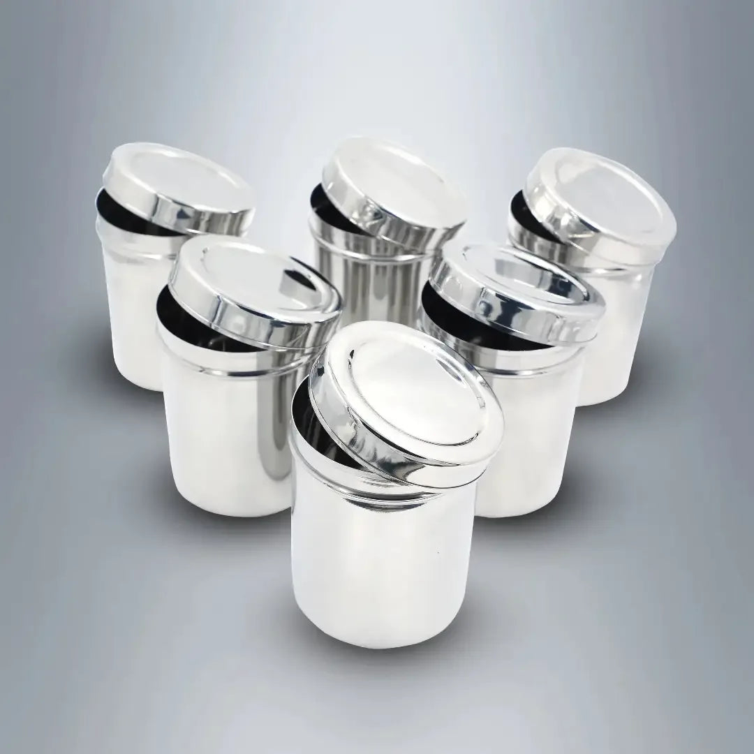 SAIL Storage Vessel with Lid – Set of 6 - Ramss Salem Stainless