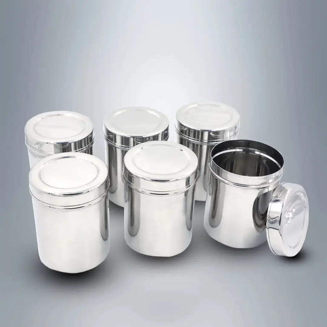 SAIL Storage Vessel with Lid – Set of 6 - Ramss Salem Stainless