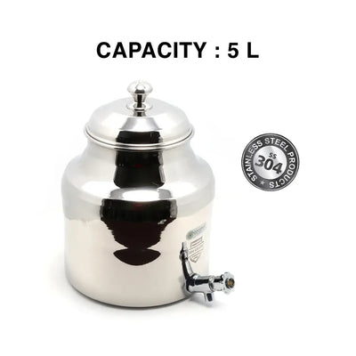 Stainless Steel Water Dispenser – 5 L (304 Grade)