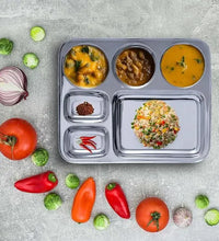 SAIL Salem Stainless Rectangular 6 in 1 Compartment Plate - Ramss Salem Stainless