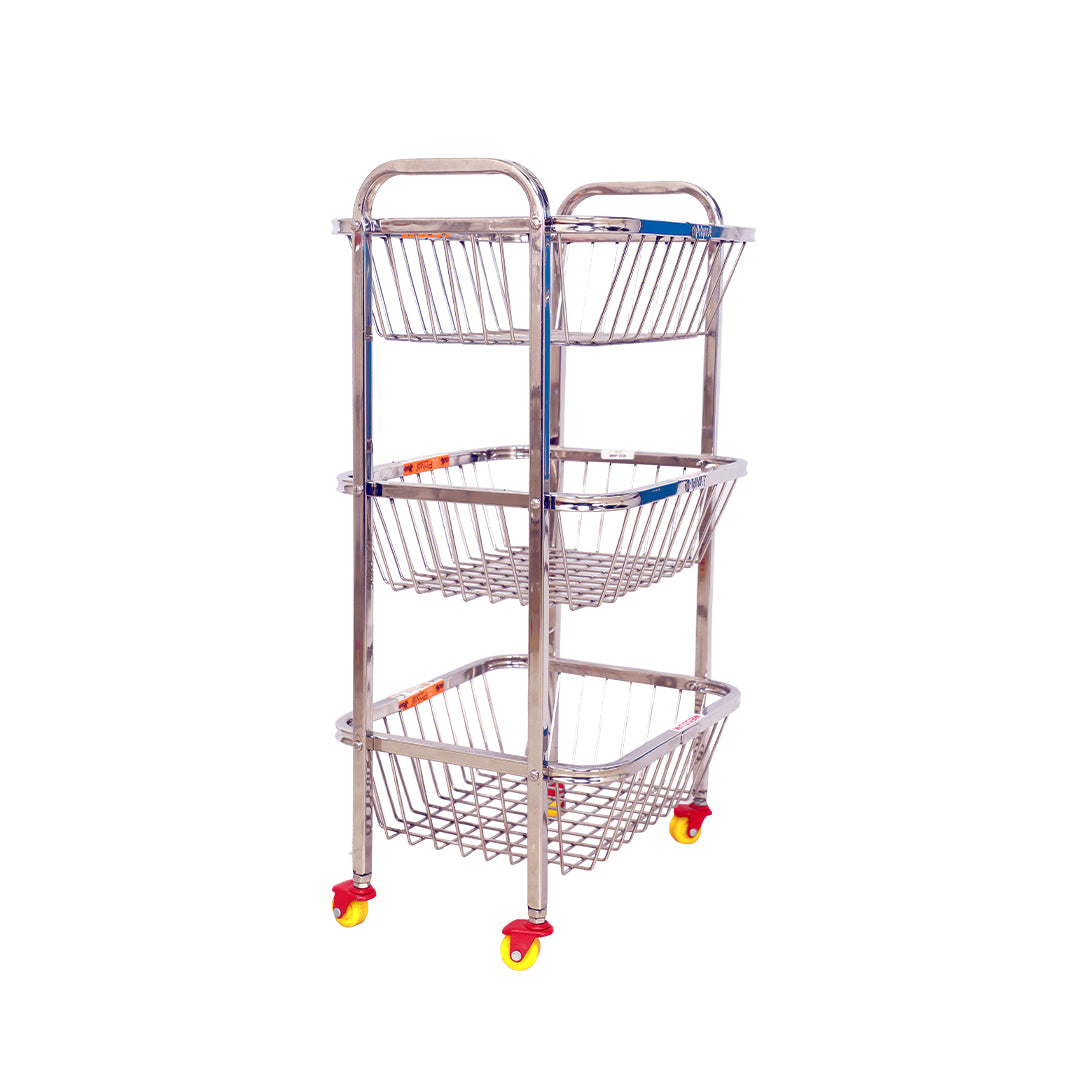 Square Veg Trolly (2 / 3 / 4 TIER – SS)