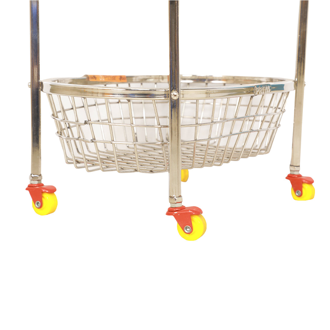 Oval Veg Trolley 3 Tier – SS